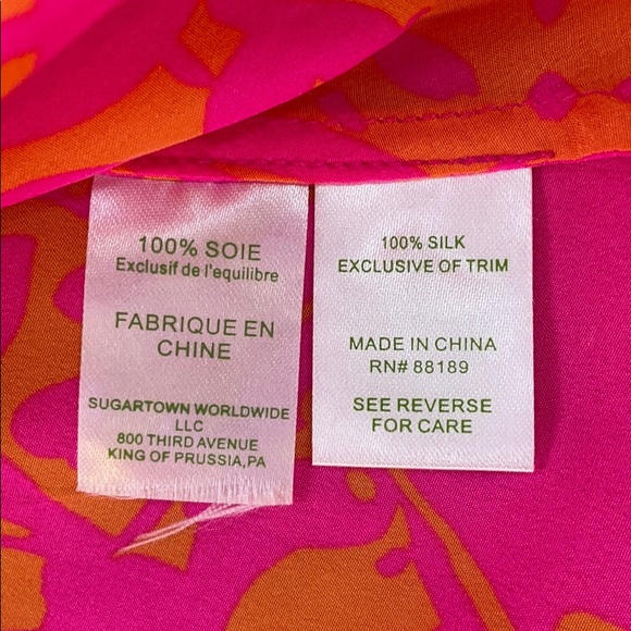 Lilly Pulitzer silk tank - Picture 4 of 5